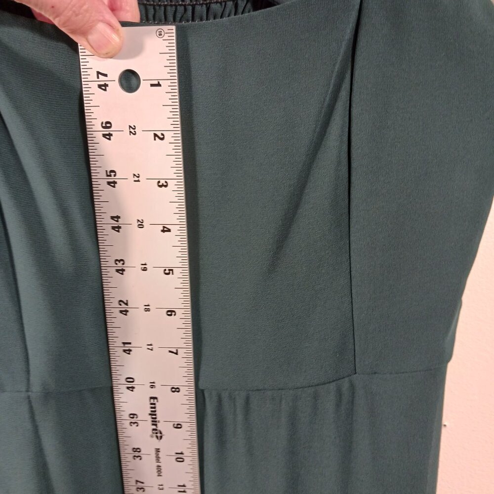 NWT Show Me Your Mumu Claire Midi Dress - Emerald Chiffon, Size Large, Wedding - Picture 14 of 16